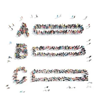 People  shape  strings cartoon 스톡 일러스트