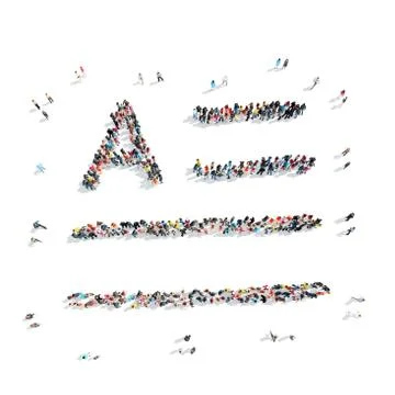 People  shape  strings cartoon Stock Illustration