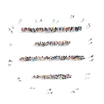 People  shape  strings cartoon 库存插图