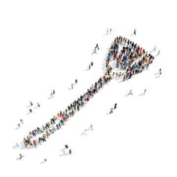 People  shape  tool cook Illustrazione stock