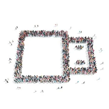 People  shape  usb drive Stock Illustration