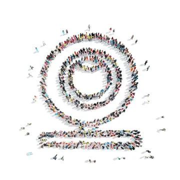 People shape  webcam cartoon Stock Illustration