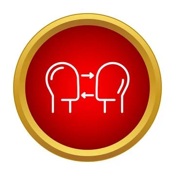 People sharing ideas, communicating, exchanging information icon Stock Illustration