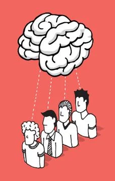 People sharing their mind Stock Illustration
