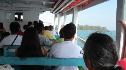 People on the ship Video stock 23018159