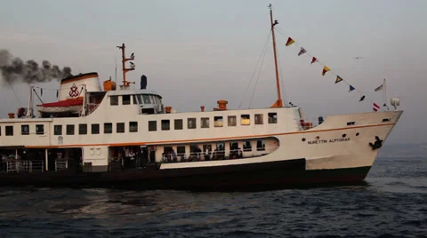 People in the Ship Stock Footage 29135525