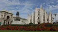 People Shopping Area Vittorio Emanuele II Gallery Milan Cathedral Duomo Square HD Footage