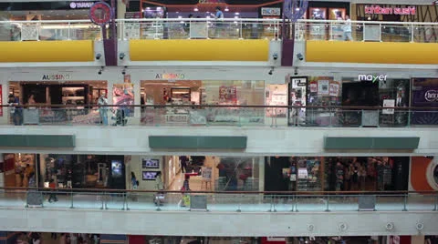 People in shopping mall Video stock 24864535