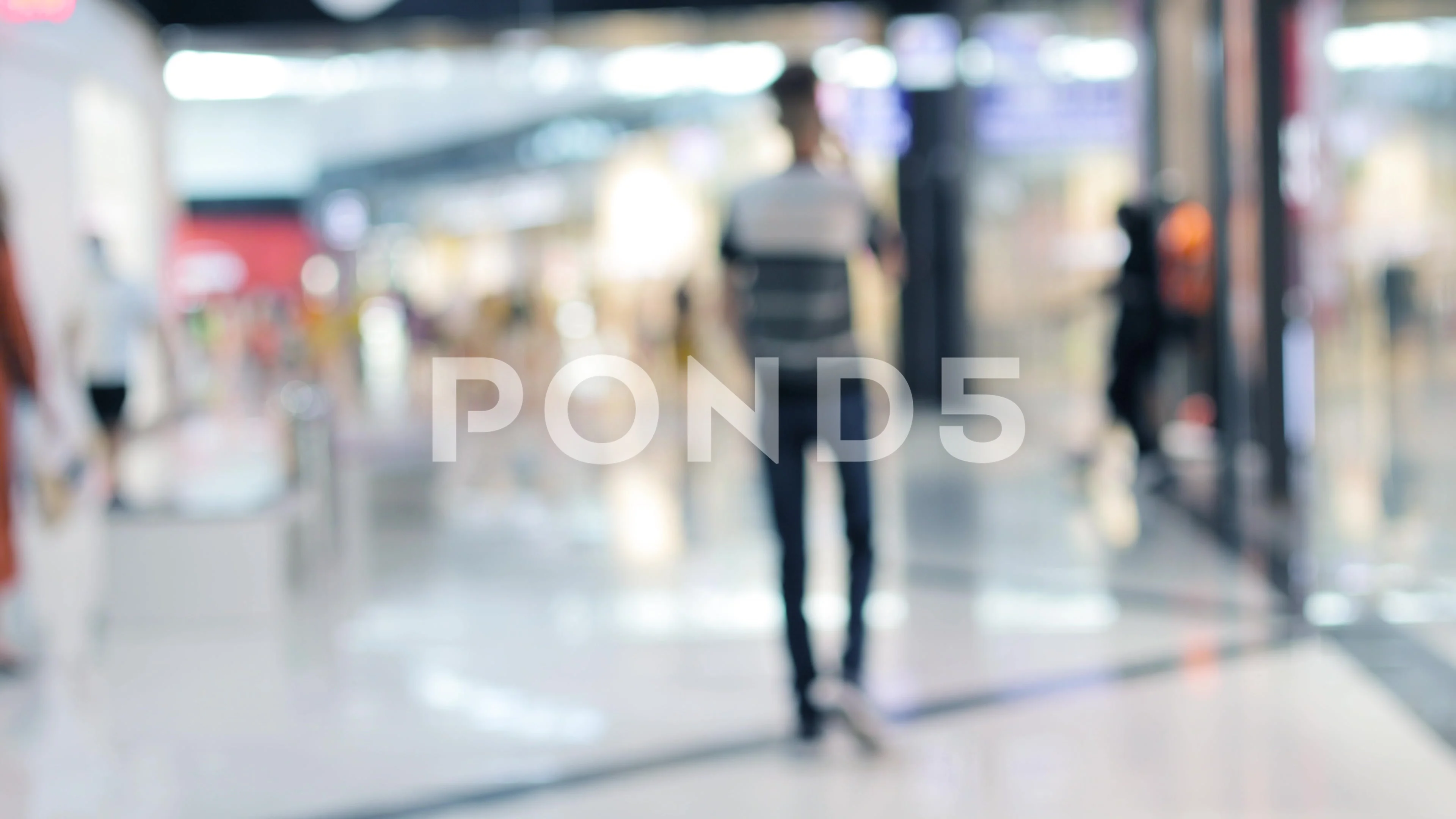 People shopping in market. Blur backgrou... | Stock Video | Pond5