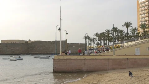 People on a shore Stock Footage 87358476