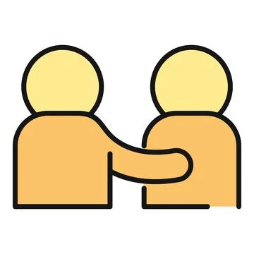 People showing support and empathy for Stock Illustration