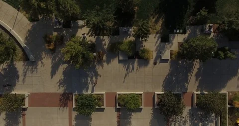 People on Sidewalk 4K Video stock 123270600
