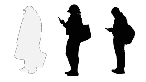 People Silhouettes. Stock Footage 148088222