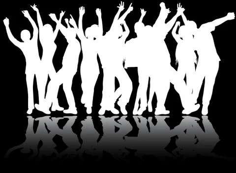 People silhouettes Stock-Illustration