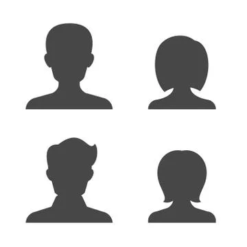 People silhouettes Stock Illustration