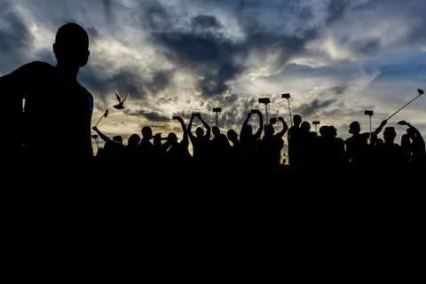 People in Silouette Stock Photos
