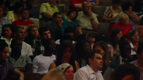 People sitting in the hall Stock-Footage 25228913