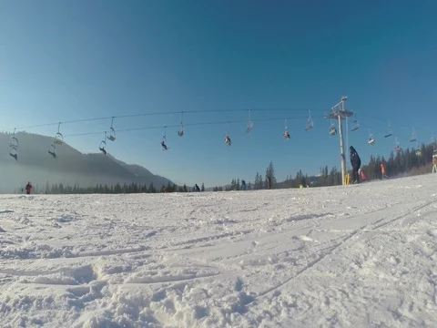 People skiing Video stock 72294946