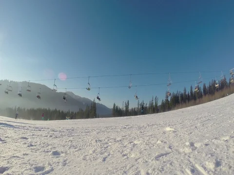 People skiing Stock Footage 72294989