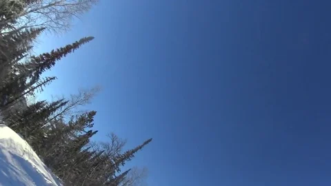 People skiing in Sheregesh resort. Stock Footage 82991089