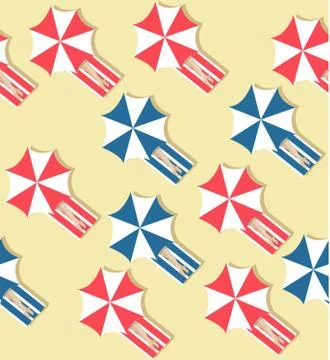 People sleeping in the sun pattern Stock Illustration