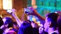 People with smartphones at the concert HD Footage