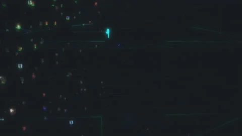 People in social network concept as stream of big data connected on the Stock Footage 131678840