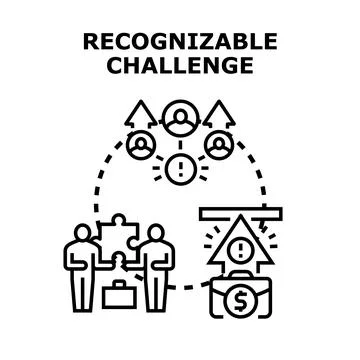 People solving business challenge with team collaboration achieving success Stock Illustration