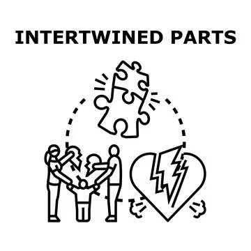 People solving problem, family relationship divorce concept 스톡 일러스트