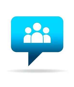 People speech bubble Stock Illustration