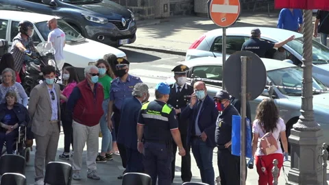 People in the square 库存影片 137092434