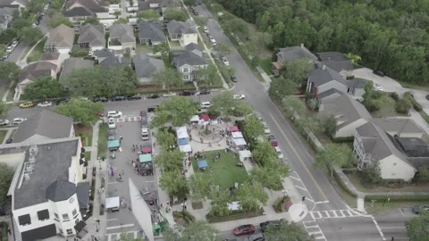 People in square town Stock-Footage 241259966