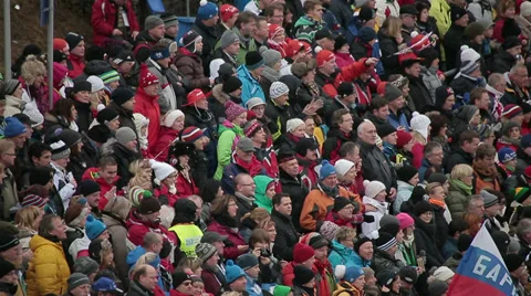 People in the stadium Stock Footage 37135005
