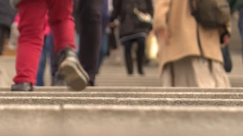 People stairs 2 스톡 동영상 97594471