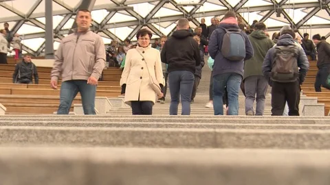 People stairs 스톡 동영상 97594464