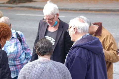 People standing in a circle Stock Photos