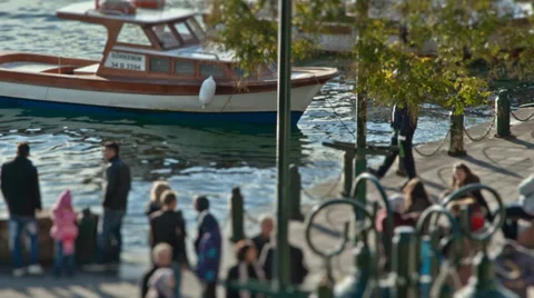 People Standing on the Pier 스톡 동영상 33612627