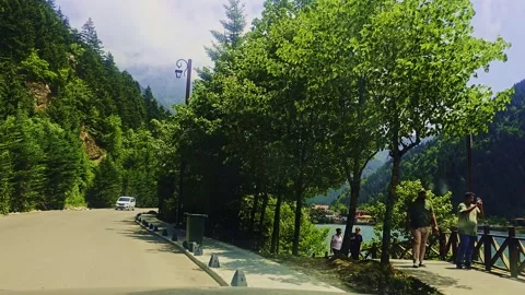 People standing on the side. Stock Footage 284633367