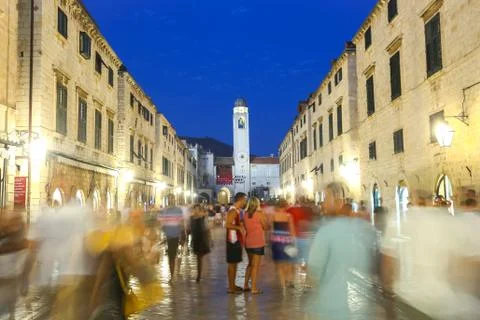 People in Stradun Stock Photos