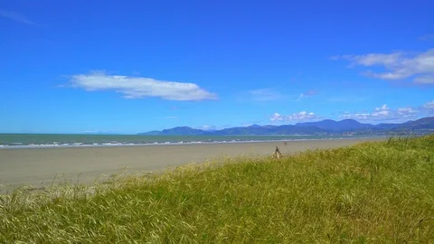 People strawling at the beach Stock Footage 85489563
