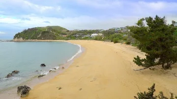People strawling at the beach Vídeo Stock 85489889