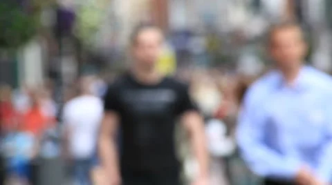 People in the street 2 Stock Footage