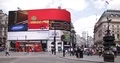 People on Street and Car Traffic in Piccadilly Circus Famous Road Junction in UK 4k or 4k+ Resolution