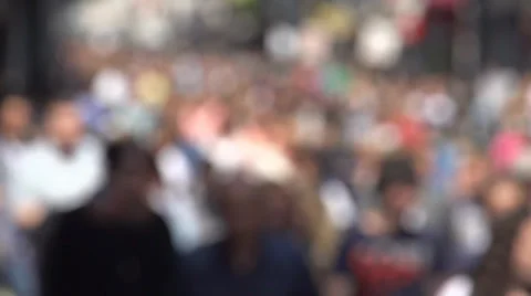 People Street Crowd Stock Footage 37525543