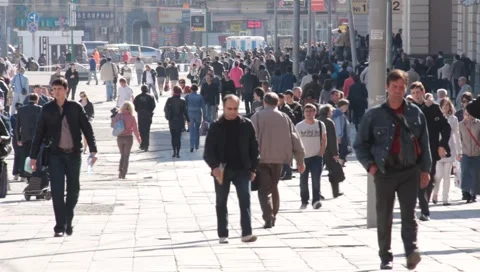 People on the street Stock Footage 5210542