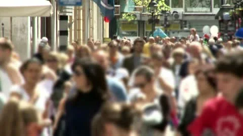 People on the street Video stock 10912892