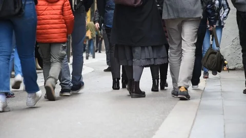 People on the street Stock Footage 86711146
