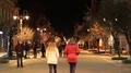 People on the street in Ivano-Frankivsk city in western Ukraine HD Footage