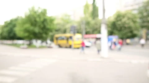 People on the street timelapse Stock Footage 40425837