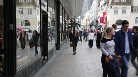 People on the streets of Brussels 4 (Editorial) Video stock 325967356